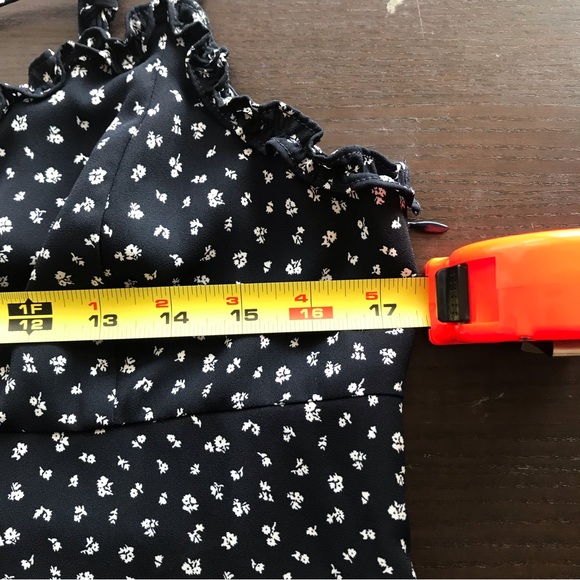 Oak + Fort navy and white print dress size large - Picture 5 of 15